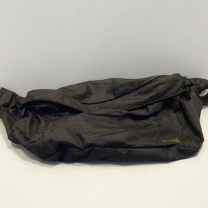 AWAY Black Nylon Belt Bag Crossbody Adjustable Strap Travel Casual